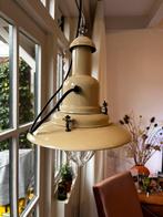 Originele Uccello visserslamp emaille hanglamp, Minder dan 50 cm, Gebruikt, Vintage, Ophalen of Verzenden