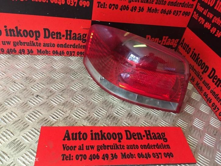 Audi A3 8P1 ('03-'08) 3-DRS Achterlicht Links + Fitting, Auto-onderdelen, Verlichting, Audi, Gebruikt, Ophalen of Verzenden