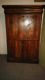 antieke mahonie klepsecretaire, klepkast, klep bureau, Ophalen