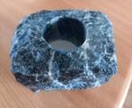 Blauwe waxinelichtje mineraal, Ophalen of Verzenden, Nieuw, Overige materialen, Minder dan 25 cm