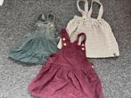 Salopette jurkjes maat 68 (newbie, h&m en sweet petit), Ophalen of Verzenden, Zo goed als nieuw, Meisje, Jurkje of Rokje