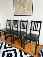 Ikea STEFAN eetkamerstoelen, 4 stuks, bruinzwart, Huis en Inrichting, Stoelen, Ophalen, Bruin, Zo goed als nieuw, Vijf, Zes of meer stoelen