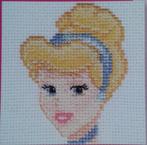 Borduurpatroon Disney prinses Assepoester 7 x 7 cm., Ophalen of Verzenden, Zo goed als nieuw, Handborduren, Patroon