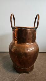 Vintage Koperen Melkbus met Handvatten, Ophalen, Koper