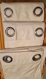 6x Ikea witte gordijnen met ringen. Gebruikt., Gebruikt, 100 tot 150 cm, 200 cm of meer, Wit