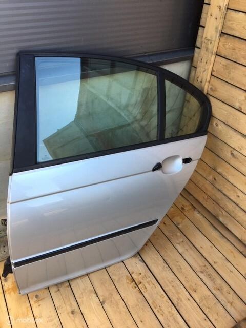 Portier linksachter grijs BMW 3 serie E46 ('98-'05), Auto-onderdelen, Carrosserie en Plaatwerk, Deur, BMW, Achter, Links, Gebruikt