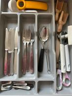 Besteklade met inhoud 👍🥄🍴, Ophalen of Verzenden, Gebruikt, Kunststof, Los bestek