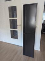 zwarte metalen kast in locker stijl, Huis en Inrichting, Kasten | Lockerkasten, Ophalen, Gebruikt