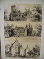 67 / Hardenbroek / Sandenburg /Sterkenburg Litho 1876, Antiek en Kunst, Ophalen of Verzenden