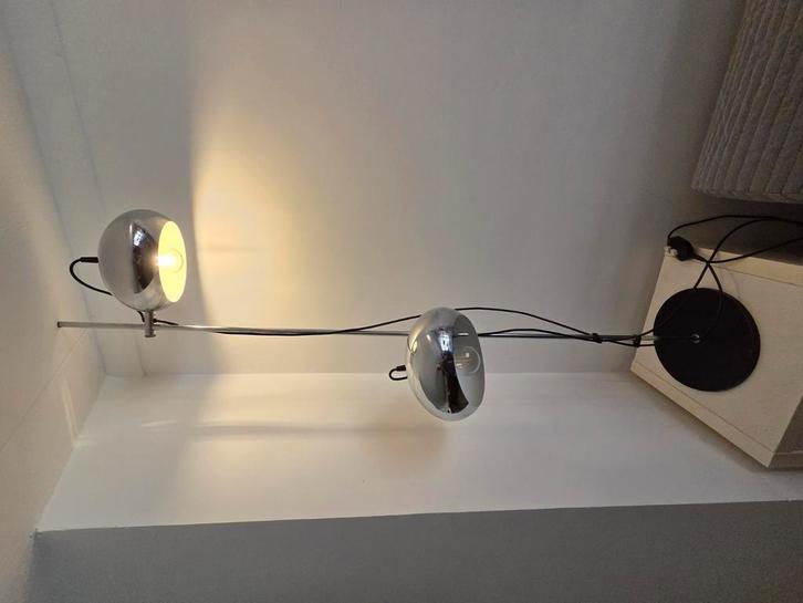 Vintage vloerlamp - jaren 60 - zeldzaam!, Huis en Inrichting, Lampen | Vloerlampen, Zo goed als nieuw, 100 tot 150 cm, Metaal