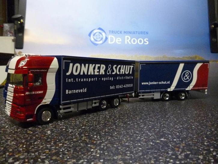 WSI DAF XF 105 Combi Jonker & Schut met certificaat, Hobby en Vrije tijd, Modelauto's | 1:50, Nieuw, Bus of Vrachtwagen, Wsi, Ophalen of Verzenden