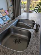 Aanrechtblad met spoelbak en nieuwe kraan., Ophalen, Gebruikt, 200 cm of meer, Minder dan 100 cm