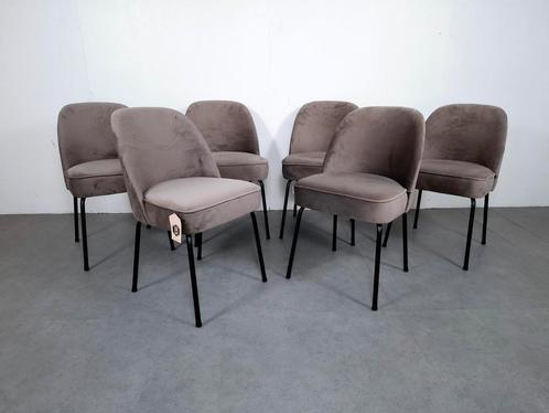 Set van 6 BePureHome Vogue Nougat Stoelen | GRATIS BEZORGING, Huis en Inrichting, Stoelen, Nieuw, Vijf, Zes of meer stoelen, Metaal