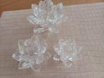 Swarovski waterlelie kandelaars,  geen d/c, Verzamelen, Ophalen of Verzenden, Zo goed als nieuw, Figuurtje
