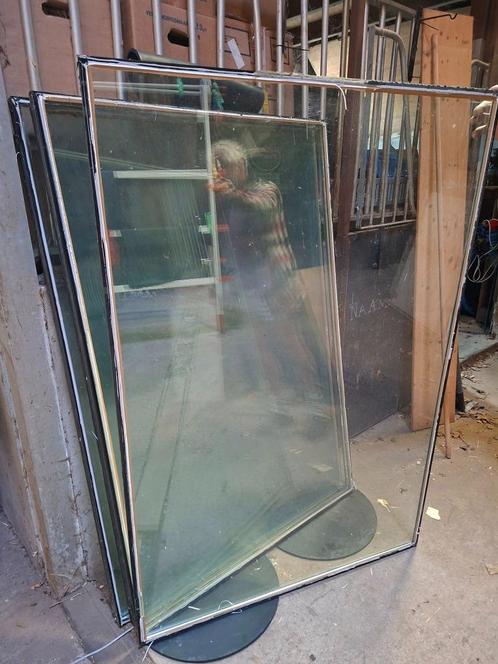 dubbelglas ramen type standaard en 2 ventilatieroosters, Doe-het-zelf en Verbouw, Glas en Ramen, Gebruikt, Gevelraam of Ruit, Dubbelglas