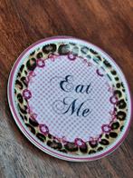 Klein bordje Eat Me - Diva, Keramiek, Ophalen of Verzenden, Zo goed als nieuw, Bord(en)