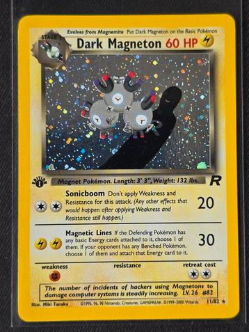 Dark Magneton First Edition - Team Rocket Near Mint (NM) beschikbaar voor biedingen