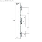FUHR MPS 855GL-35 PC92 CIL BED 20X2170 Meerpuntssluiting, Ophalen of Verzenden, Nieuw, Rvs, Slot
