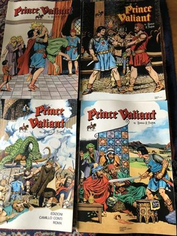 Harold R. Foster. 4 x Prins Valiant In het Italiaans  Bij aa beschikbaar voor biedingen