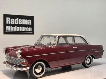 Opel Rekord P2 1961 - Rood/Wit - 1:18 BOS Models beschikbaar voor biedingen