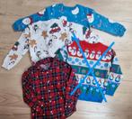 Kerst truien en overhemd maat 116, Ophalen of Verzenden, Zo goed als nieuw, Jongen, Trui of Vest
