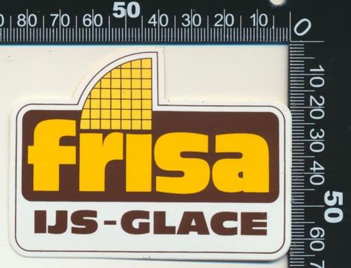 Sticker: Frisa IJs Glace (2), Verzamelen, Stickers, Zo goed als nieuw, Bedrijf of Vereniging, Verzenden