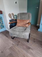 Fauteuil/ stoel industrieel olijfgroen Ivar, Huis en Inrichting, Fauteuils, Ophalen, Overige materialen, Gebruikt, 75 tot 100 cm