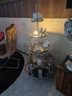 Zilveren Etagère - 5 Laags - 145cm Hoog, Huis en Inrichting, Ophalen