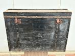 Oude grote hutkoffer met sleutel model schatkist 91x52x67 cm, Ophalen, Zo goed als nieuw, Minder dan 50 cm