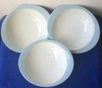 Fris Edam servies Symfonie de Vries 3 diepe borden blauw, Antiek en Kunst, Antiek | Servies los, Ophalen of Verzenden