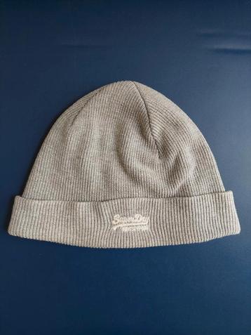 Superdry licht grijze muts / beanie - one size beschikbaar voor biedingen
