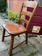 Houten Keukenstoel, Huis en Inrichting, Stoelen, Ophalen, Gebruikt, Bruin, Eén