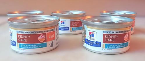 17 blikjs (85gr) Hills K/D kidney care stoofpotje met tonijn, Dieren en Toebehoren, Dierenvoeding, Kat, Ophalen of Verzenden