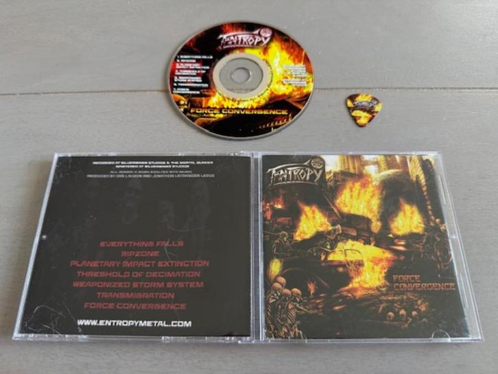 Entropy CD - Force Convergence (Gesigneerd) 2020, Cd's en Dvd's, Cd's | Hardrock en Metal, Zo goed als nieuw, Ophalen of Verzenden