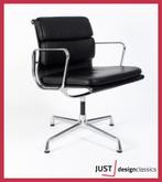 Vitra ea 208 Zwart Leder Gepolijst 3 besch., Huis en Inrichting, Stoelen, Niet ingevuld, Niet ingevuld, Leer, Zo goed als nieuw