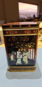 blikken doos met oosterse motief deksel met scharnier, Ophalen of Verzenden, Zo goed als nieuw, Overige, Overige merken