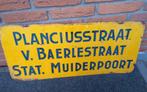 Oud tram/trein bord amsterdam  Planciusstraat /Baerlestraat, Ophalen of Verzenden, Gebruikt, Trein, Overige typen