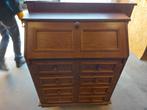 Te Koop, secretaire,  donker eiken, met laden, Ophalen, Gebruikt