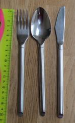 Futura bestek mat ovaalrond vork lepel mes dinerbestek 12,00, Ophalen of Verzenden, Gebruikt, Rvs of Chroom