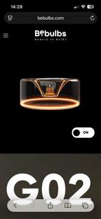 BeBulbs Donut Lamp - Helder Glas & Metalen Fitting, Huis en Inrichting, Ophalen of Verzenden, Zo goed als nieuw, Glas