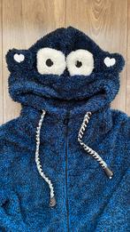 Warm blauw vest met capuchon met koekiemonster maat M, Maat 38/40 (M), Blauw, Benter, Ophalen of Verzenden