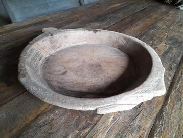 Mooie Houten Schaal - Landelijke Stijl beschikbaar voor biedingen