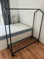 Stalen kledingrek met wielen, Ophalen, Met wielen, Gebruikt