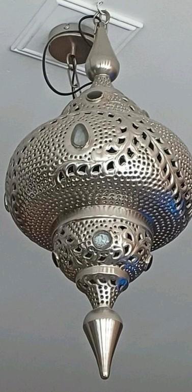 Oosterse Plafondlamp - Sfeervol & Uniek, Huis en Inrichting, Lampen | Plafondlampen, Gebruikt, Metaal, Ophalen