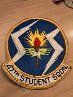 Usaf 47th student sqon patch, Verzamelen, Ophalen of Verzenden, Luchtmacht, Nederland, Embleem of Badge