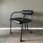 Vintage Noors Post modern design stoelen zwart Memphis stijl, Huis en Inrichting, Gebruikt, Twee, Ophalen of Verzenden, Ekornes