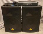 Eurolive B1520 Pro speakers + Ecler PAM550 versterker, Ophalen, Gebruikt, Audio