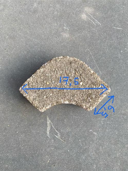 Een partij boogvormige sierbestrating tegels., Tuin en Terras, Tegels en Klinkers, Gebruikt, Terrastegels, Keramiek, 10 m² of meer