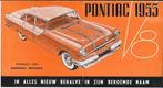 Pontiac 1955 vouwfolder folder (PO55), Ophalen of Verzenden, Gelezen, Overige merken