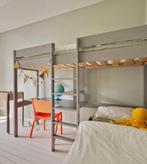 Hoogslaper stapelbed bureau bankje grijs, Ophalen of Verzenden, Stapelbed